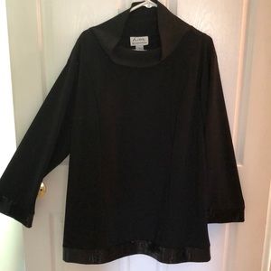 Dressy cowl neck  long tunic top.